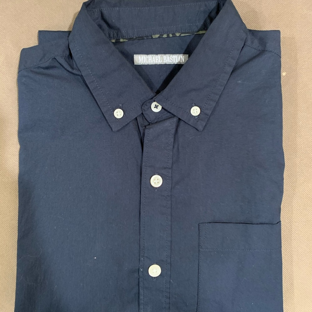 Michael Bastian Button Down Navy